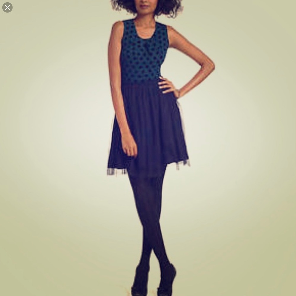 Anthro Made in San Francisco Polka dot and tulle